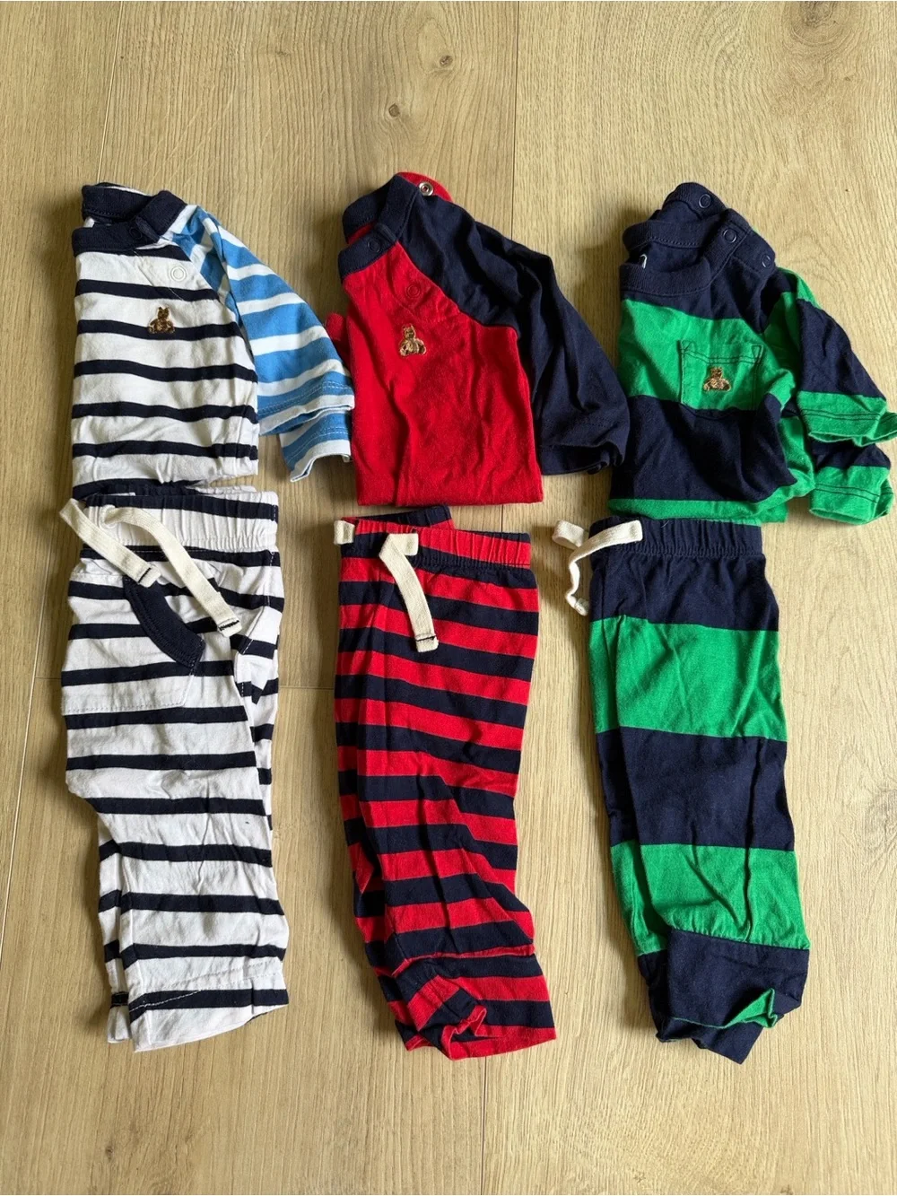 Baby Gap Striped Cotton Matching Sets Long Sleeve Long Pants set of 3